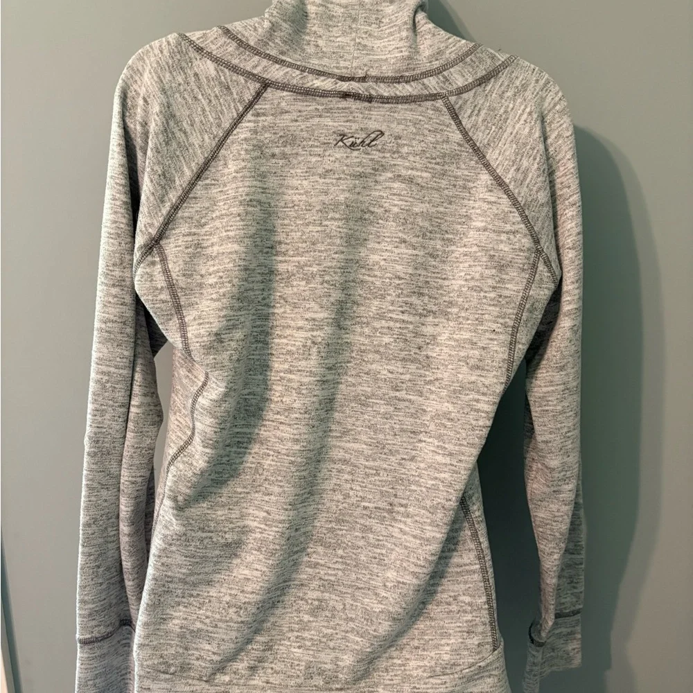 Kuhl Light Gray Cowl Neck Sweater